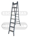 Escalera articulada dos tramos acero 8=2,28-4,45m