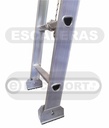 Escalera extensible aluminio 136kg ref. 10+10=3,05-5,20m