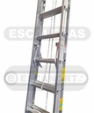 Escalera extensible aluminio 136kg ref. 13+13=3,95-7,05m