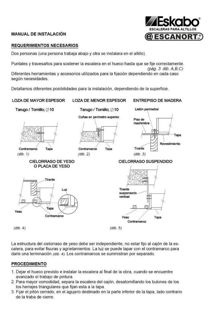 Escalera rebatible para altillos plegable en mader, con pasamanos