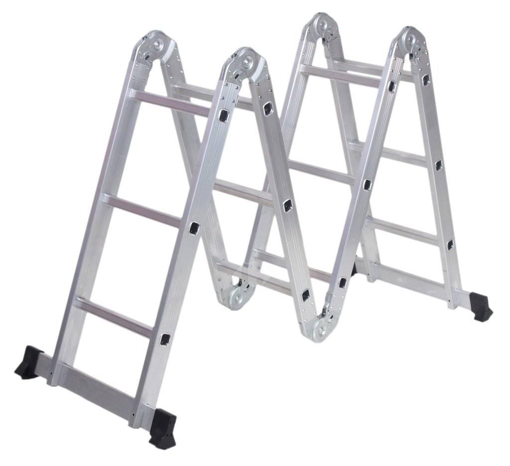 Escalera articulada aluminio 12=1,00-1,65-3,50m