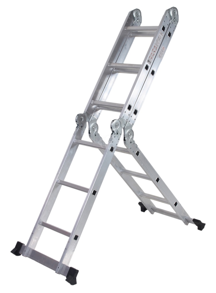 Escalera articulada aluminio 12=1,00-1,65-3,50m