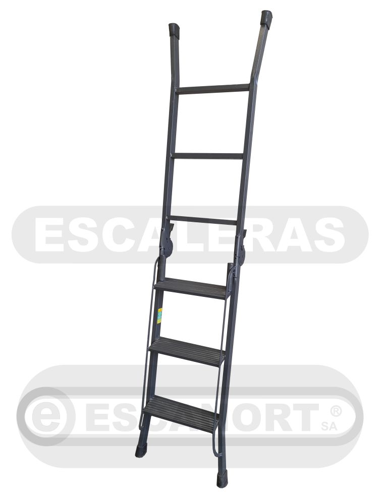 Escalera articulada dos tramos acero 3=0,95-1,85m