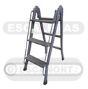 Escalera articulada dos tramos acero 3=0,95-1,85m