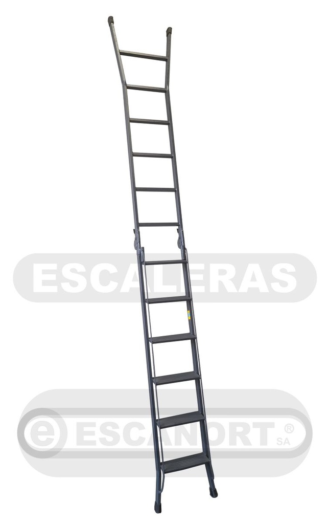Escalera articulada dos tramos acero 6=1,75-3,40m