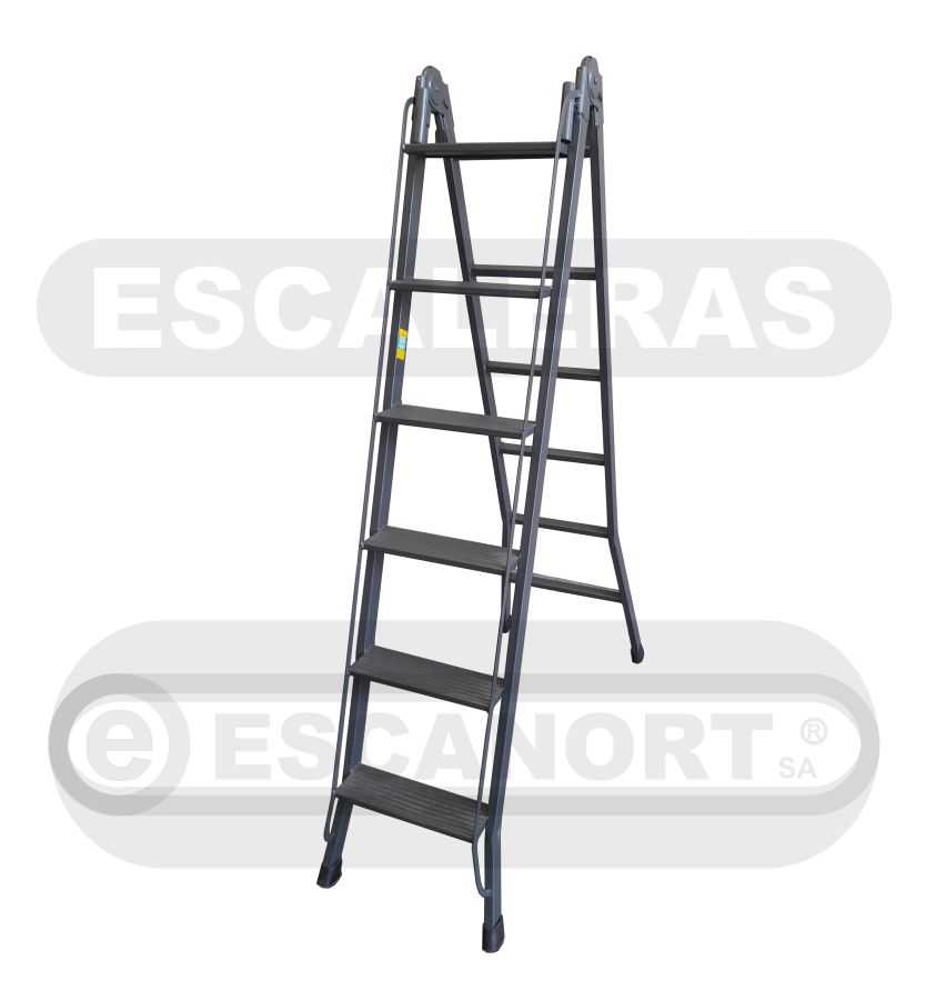 Escalera articulada dos tramos acero 6=1,75-3,40m