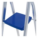 Escalera aluminio hogar con plataforma 4=0,86-1,41m