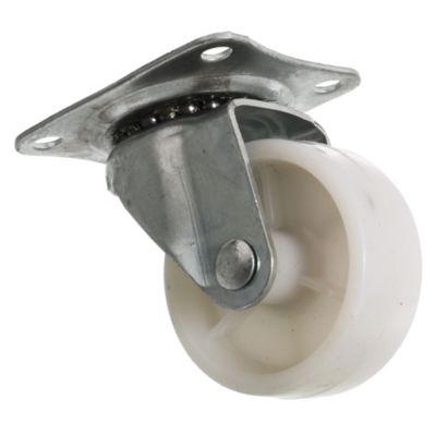Rueda giratoria PP blanca 50mm, 30kg