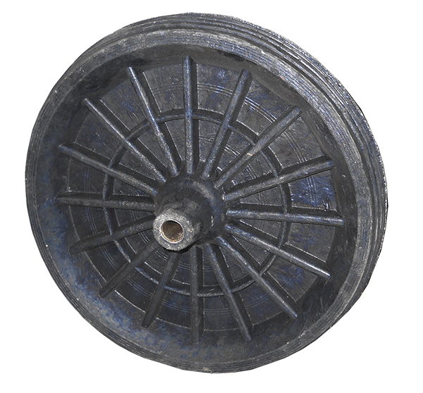 Rueda hormigonera goma 350X70mm, buje 26mm, 130kg