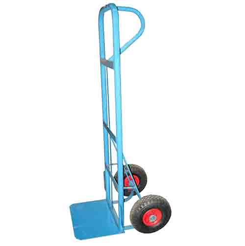 Carro 3 puños 2 ruedas neumáticas 25cm h=130cm Pala 40x28cm