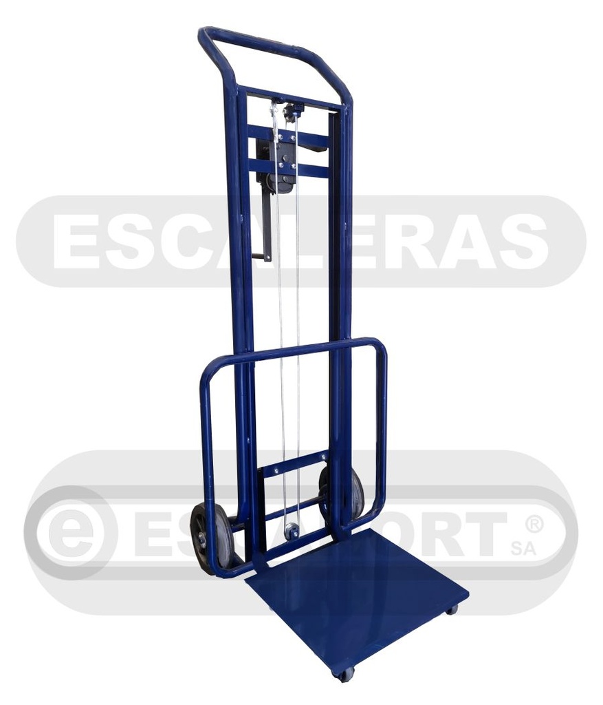Carro elevador a malacate h=1,50m elevación 0,90m 100kg