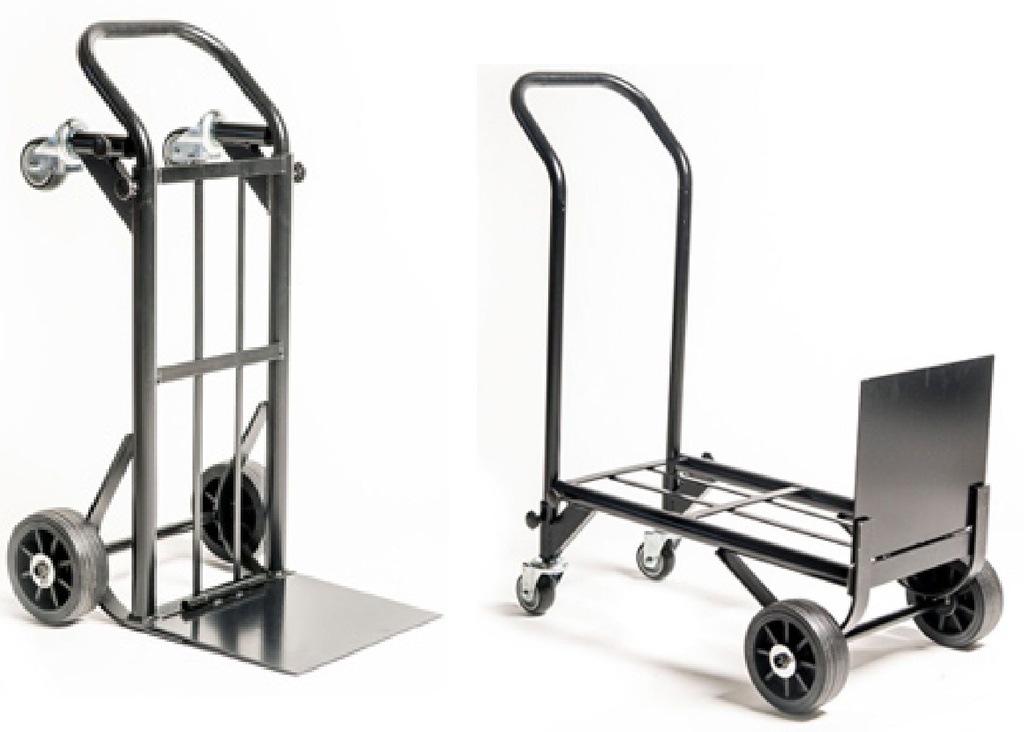 Carro convertible mini 2 posiciones acero Pala:29X24mm negro