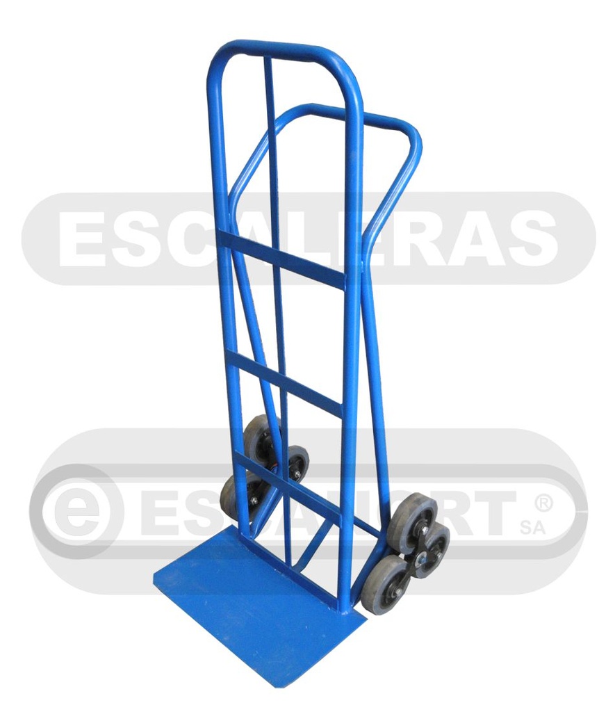 Carro monta escalera 6 ruedas 15cm h=130cm Pala 40x28cm