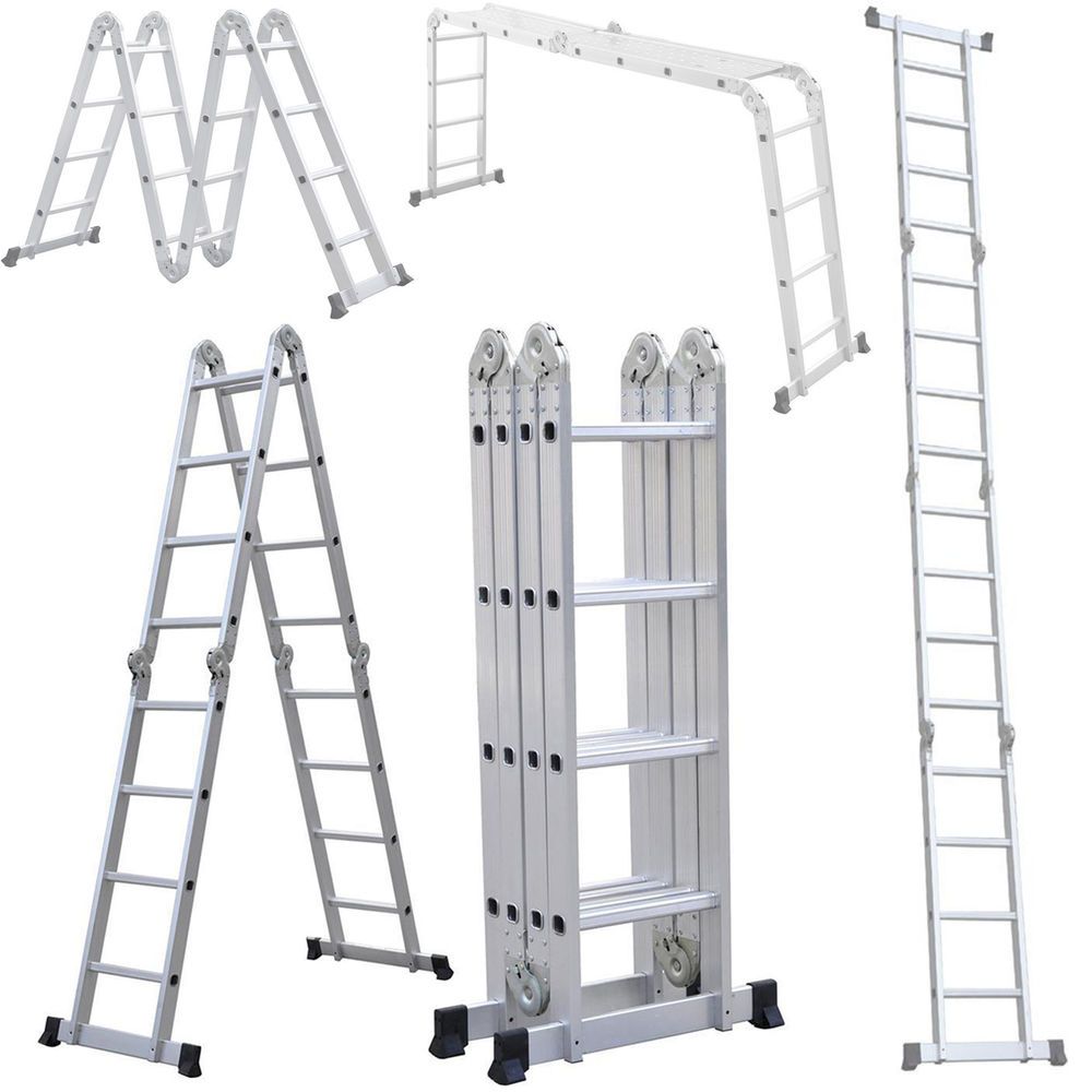 Escalera articulada aluminio 16=1,30-2,30-4,60m