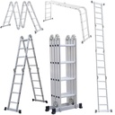 Escalera articulada aluminio 16=1,30-2,30-4,60m