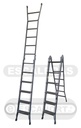 Escalera articulada dos tramos acero 6=1,75-3,40m