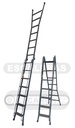 Escalera articulada dos tramos acero 7=2,02-3,95m