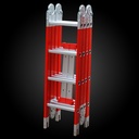 Escalera articulada fibra 4X4= 4,6m