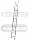 Escalera extensible aluminio 136kg ref. 11+11=3,36-5,80m