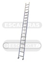 Escalera extensible aluminio 136kg ref. 14+14=4,27-7,70m