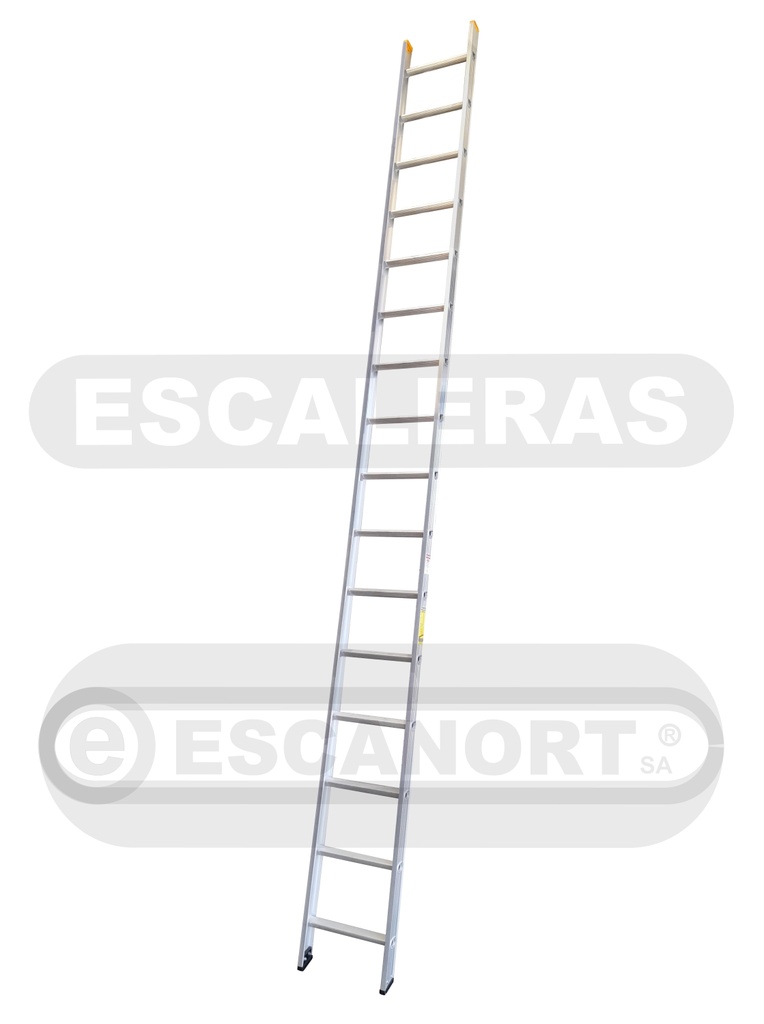 Escalera hoja simple aluminio "D" 136kg 16=4,88m