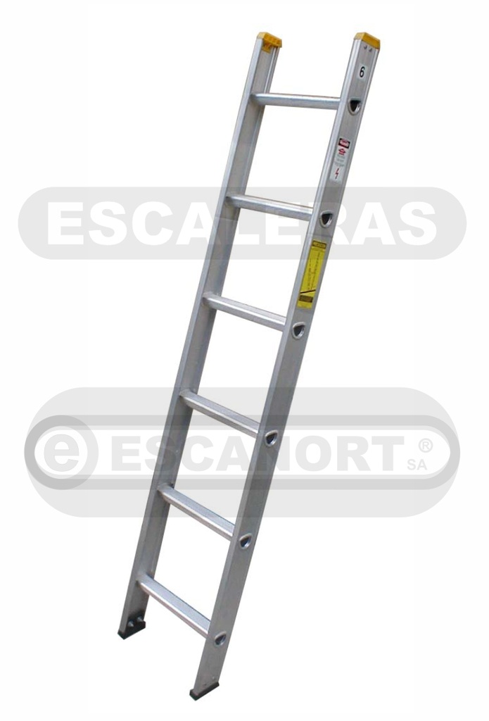 Escalera hoja simple aluminio "D" 136kg 8=2,45m
