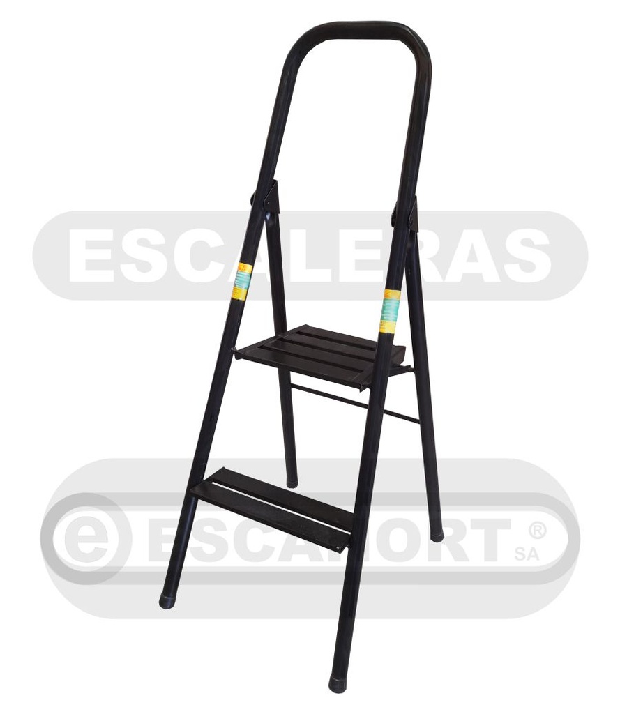 Escalera metálica tubular con plataforma 2=0,50-1,00m