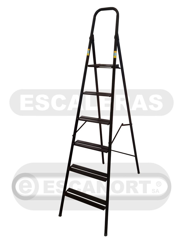 Escalera metálica tubular con plataforma 6=1,50-2,00m