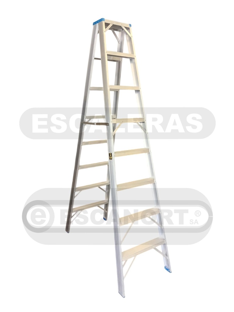 Escalera tijera doble acceso aluminio 136kg  8=2,40m