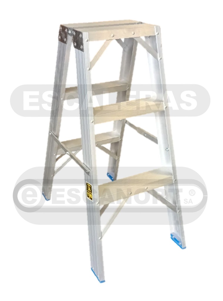 Escalera tijera doble acceso aluminio 136kg 3=0,90m