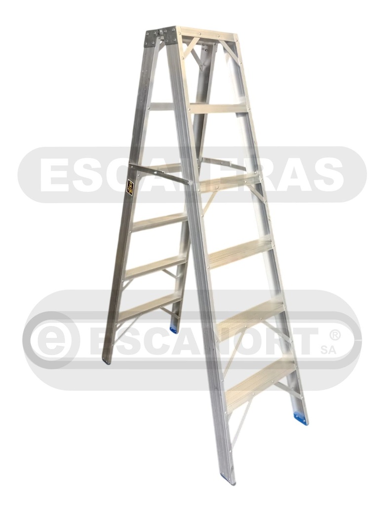 Escalera tijera doble acceso aluminio 136kg 6=1,80m