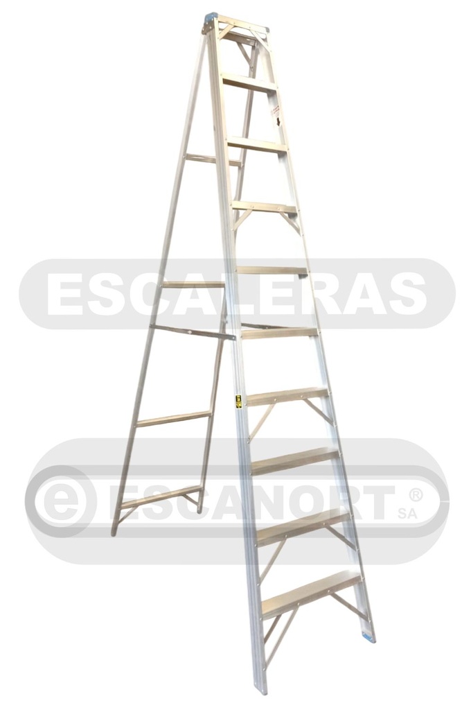 Escalera tijera simple acceso aluminio 136kg 11=3,30m