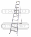 Escalera tijera simple acceso aluminio 136kg ref. 11=3,30m