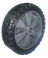 [A0257 RM15] Rueda Plástica 152mm, buje 12,7mm, 70kg, para 6019-04 reemplaza rueda chapa roja