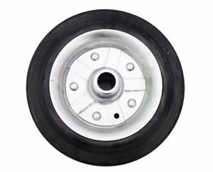 [A0261 RM12] Rueda chapa y goma 125mm, 100kg