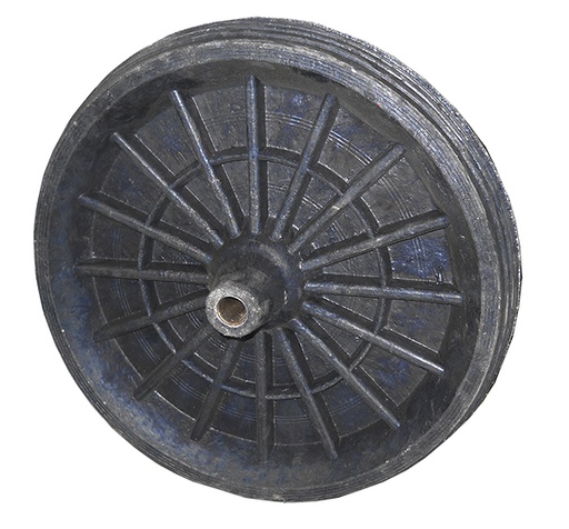 [A0046] Rueda hormigonera goma 350X70mm, buje 26mm, 130kg