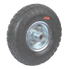 [6091-02 RN25] Rueda neumática 250x80mm, chapa, buje desplazado 16mm, 80kg