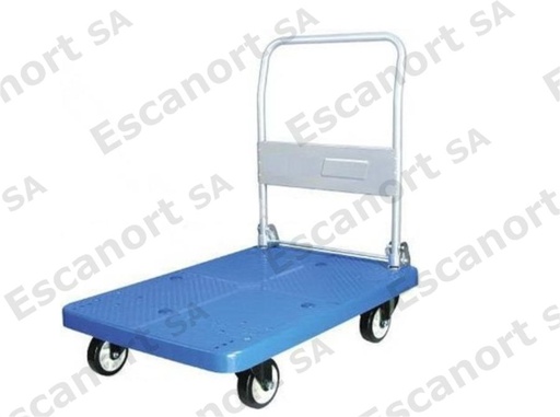 [P6030-06] P Zorra plegable 4 ruedas, plástica, 400kg, 890x590mm