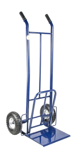 [6017-29] Carro 2 ruedas neumáticas 25cm h=135cm Pala plegable 32x50cm c/puños