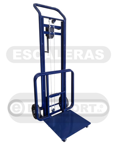 [6017-37] Carro elevador a malacate h=1,50m elevación 0,90m 100kg + base