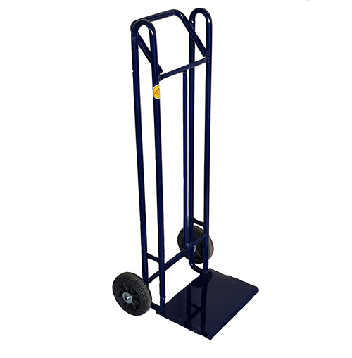 [6017-21] Carro alto 2 ruedas neumáticas 25cm h=158cm Pala 45x37cm doble caño