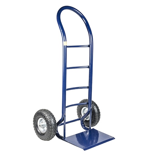 [6017-32] Carro curvo 2 ruedas neumáticas 25cm h=115cm Pala 37x25cm cerrado