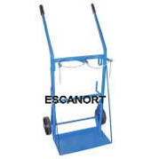 [6020-14] Carro para tubo doble, dos ruedas 20cm h=140cm Pala 58x28cm