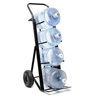 [6002-25] Carro porta 4 bidones plegable ruedas macizas