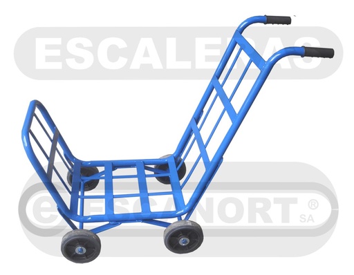 [6020-29] Carro tipo cuna, 4 ruedas,  para rollos de tela.