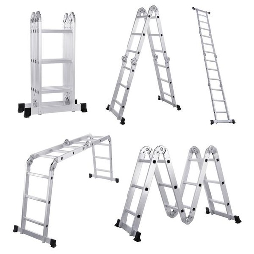 [1931] Escalera articulada aluminio 12=1,00-1,65-3,50m