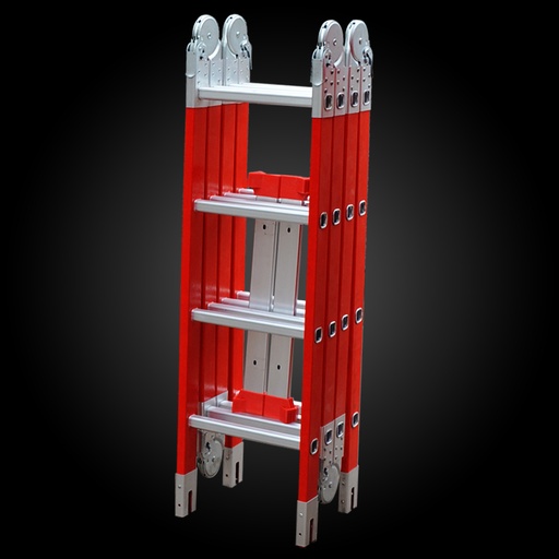 [A0206] Escalera articulada fibra 4X4= 4,6m