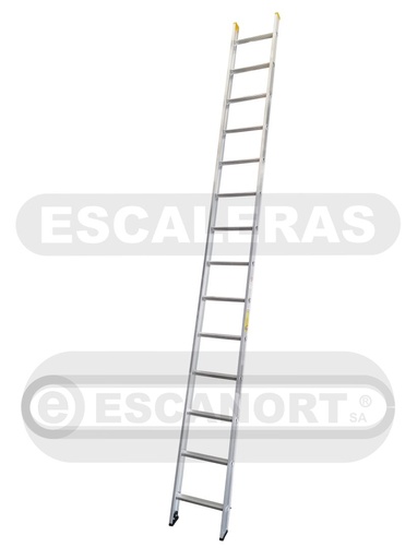 [1463] Escalera hoja simple aluminio "D" 136kg 13=3,99m
