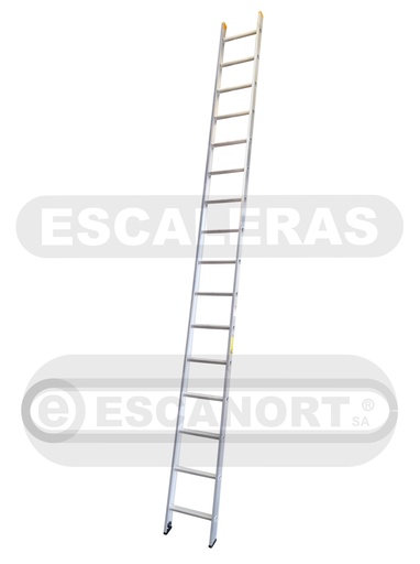 [1468] Escalera hoja simple aluminio "D" 136kg 18=5,50m
