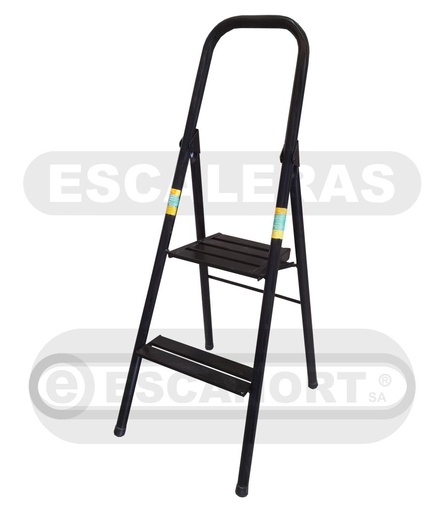 [4110-02] Escalera metálica tubular con plataforma 2=0,50-1,00m